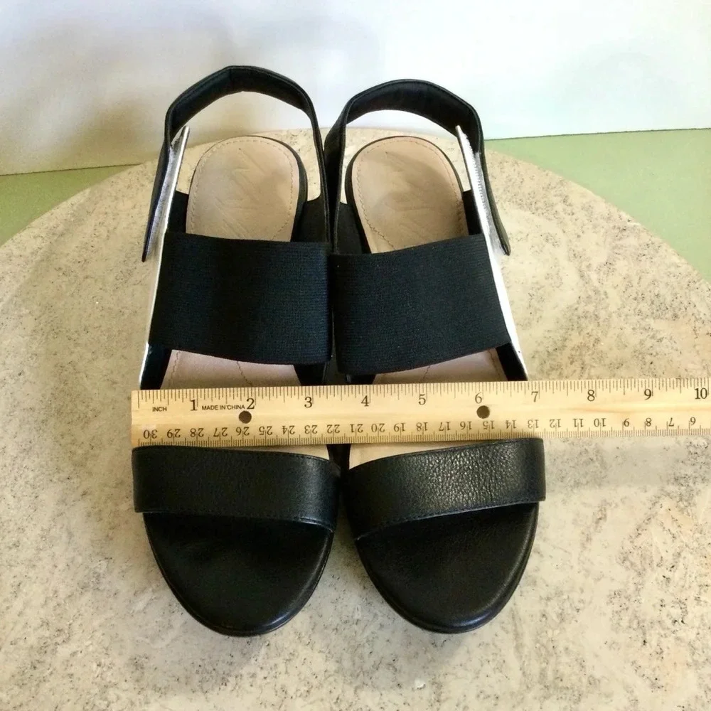 Women's Nina Sandals,‎ Size 8 Black/White